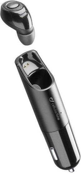 CELLULARLINE Mono auricolare in-ear bluetooth Cellular Line Car Headset + base di ricarica per auto nero